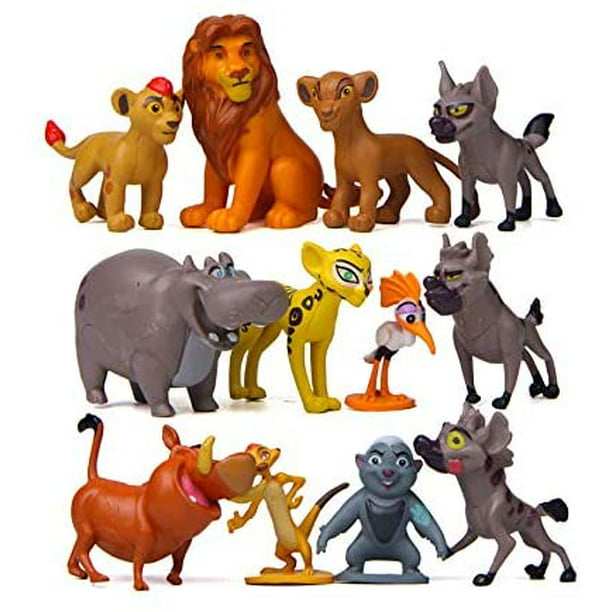 12 Pcs Lion King Figures Cake Toppers for Cake Decoration 